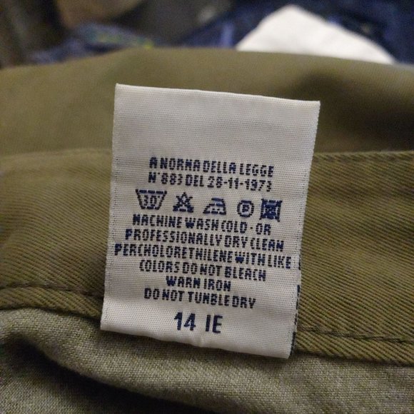 Trussardi Jeans Ittierre SPA Number One Army Green Straight Leg pants 30 Italy - Picture 13 of 13
